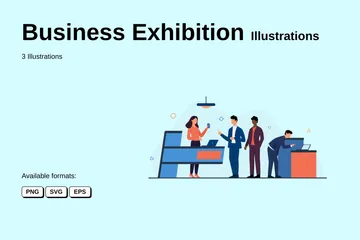 Exposición Empresarial Paquete de Ilustraciones