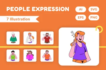 Expression des gens Pack d'Illustrations