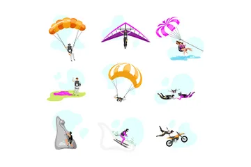 Extreme Sport Illustration Pack