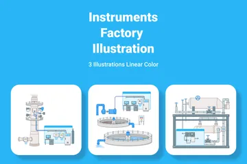 Fábrica de Instrumentos Pacote de Ilustrações