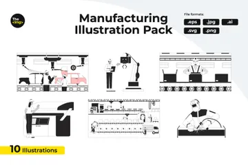 Fabricação Pacote de Ilustrações