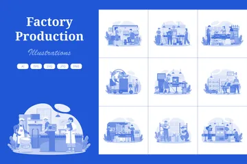 Fabrik Illustrationspack