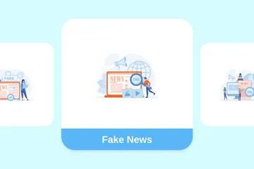 Fake News Illustration Pack