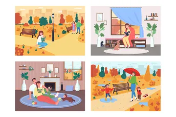 Fall Activity Illustration Pack