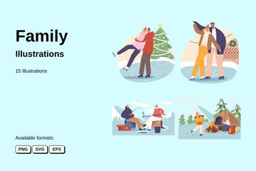 Familie Illustration Pack