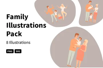 Famille Pack d'Illustrations