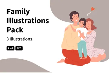 Famille Pack d'Illustrations