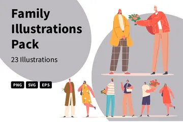 Famille Pack d'Illustrations