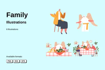 Famille Pack d'Illustrations