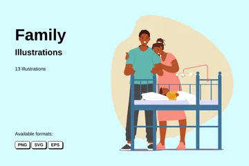 Famille Pack d'Illustrations