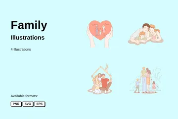 Famille Pack d'Illustrations