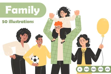 Famille Illustration Pack