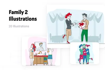 Family 2 Illustration Pack