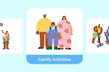 Family Activities Illustration Pack