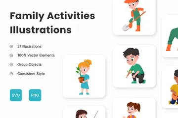 Family Activities Illustration Pack