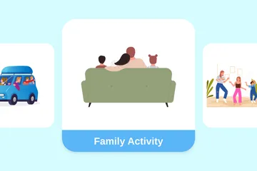 Family Activity Illustration Pack