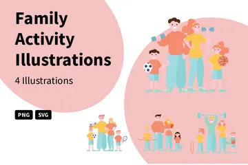Family Activity Illustration Pack