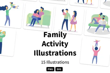 Family Activity Illustration Pack