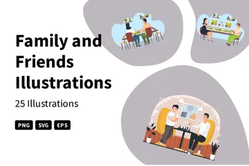 Family And Friends Illustration Pack