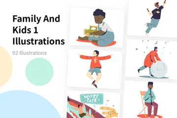 Family And Kids 1 Illustration Pack