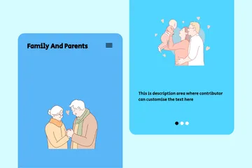 Family And Parents Illustration Pack