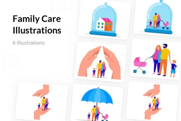 Family Care Illustration Pack