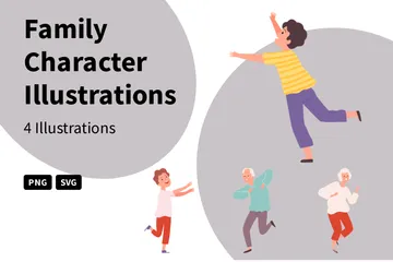 Family Character Illustration Pack