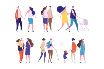 Family Character Illustration Pack