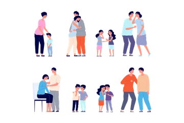 Family Consoled Illustration Pack