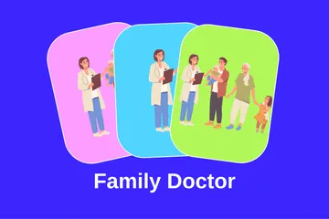 Family Doctor Illustration Pack