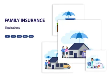 Family Insurance Illustration Pack