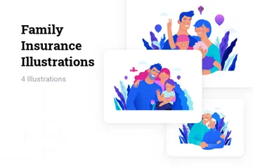 Family Insurance Illustration Pack