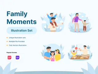 Family Moments Illustration Pack