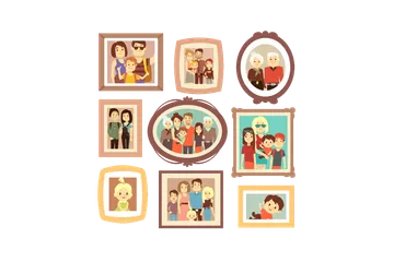 Family Photo Illustration Pack