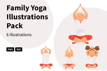 Family Yoga Illustration Pack