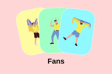 Fans Illustration Pack