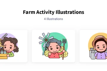 Farm Activity Illustration Pack