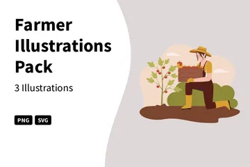 Farmer Illustration Pack