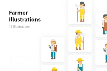 Farmer Illustration Pack