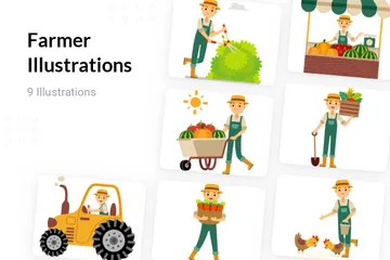 Farmer Illustration Pack