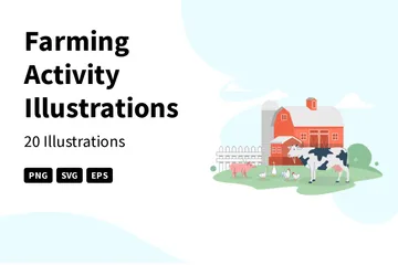 Farming Activity Illustration Pack