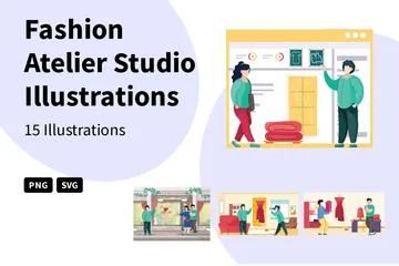 Fashion Atelier Studio Illustration Pack
