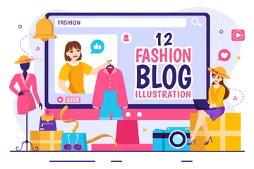 Fashion Blog Illustration Pack