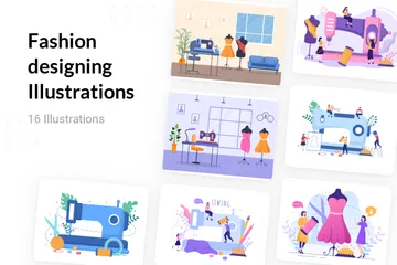 Fashion Designing Illustration Pack