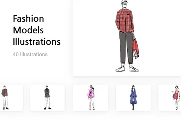 Fashion Models Illustration Pack