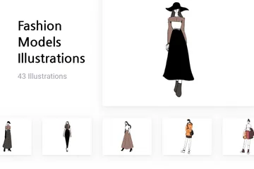 Fashion Models Illustration Pack