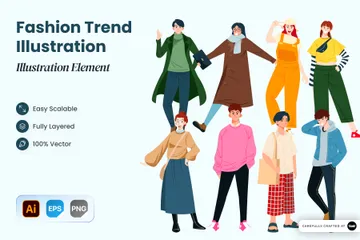 Fashion Trend Illustration Pack