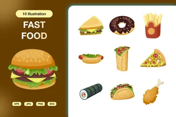 Fast Food Illustration Pack