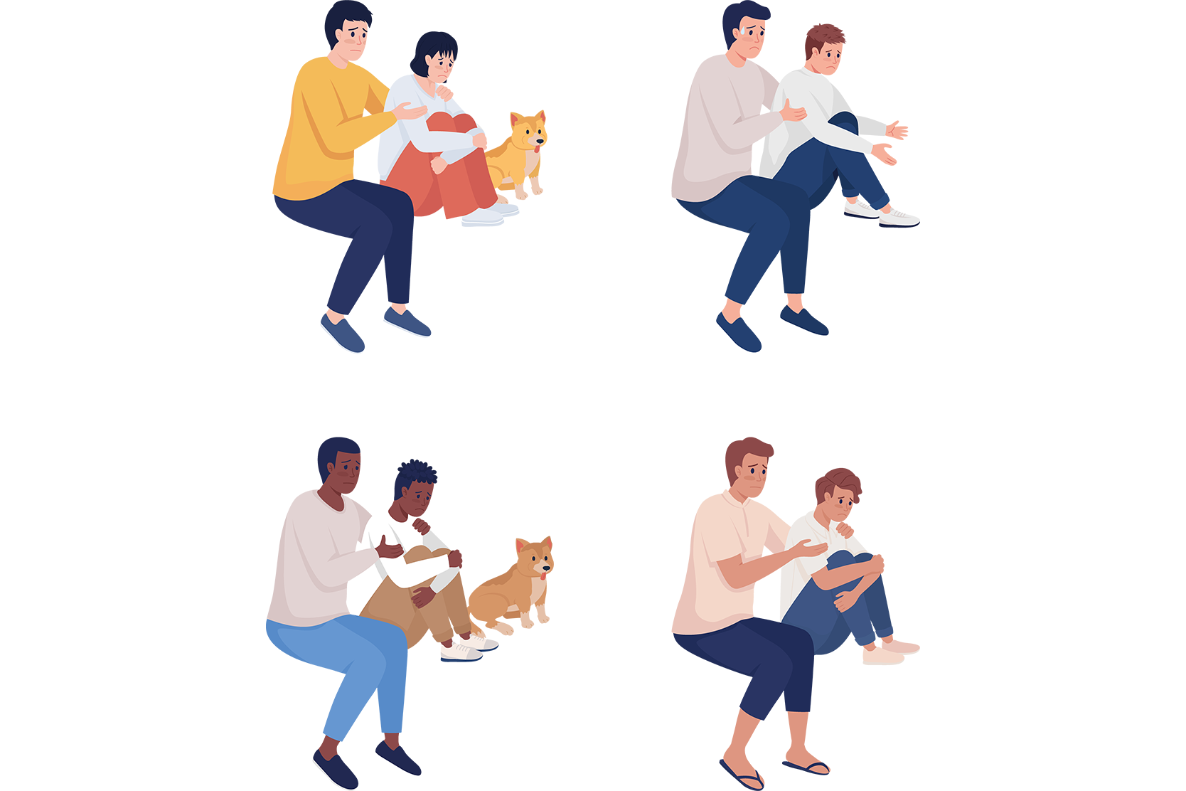 premium-father-and-child-relationship-illustration-pack-from-people