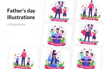 Father's Day Illustration Pack